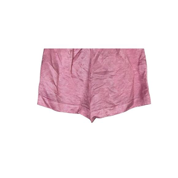 J. Crew Linen Relaxed Fit High Rise Pleated Shorts Cuffed Hem Pockets 2 Pink - Picture 9 of 13